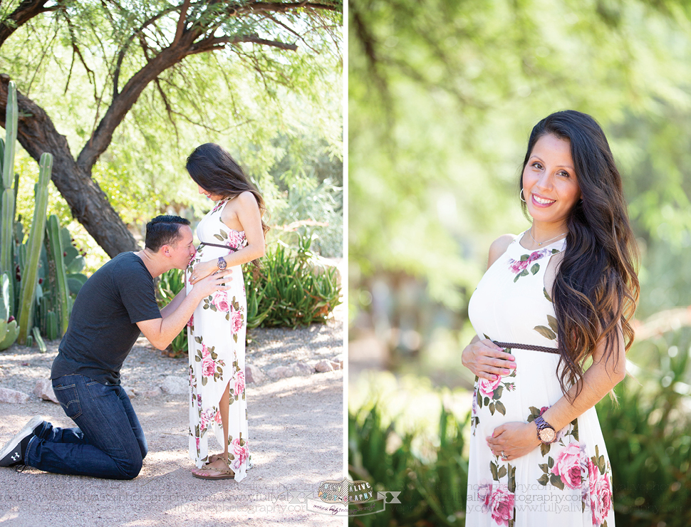 Fully Alive Photography Maternity Portraits At The Desert Botanical Garden