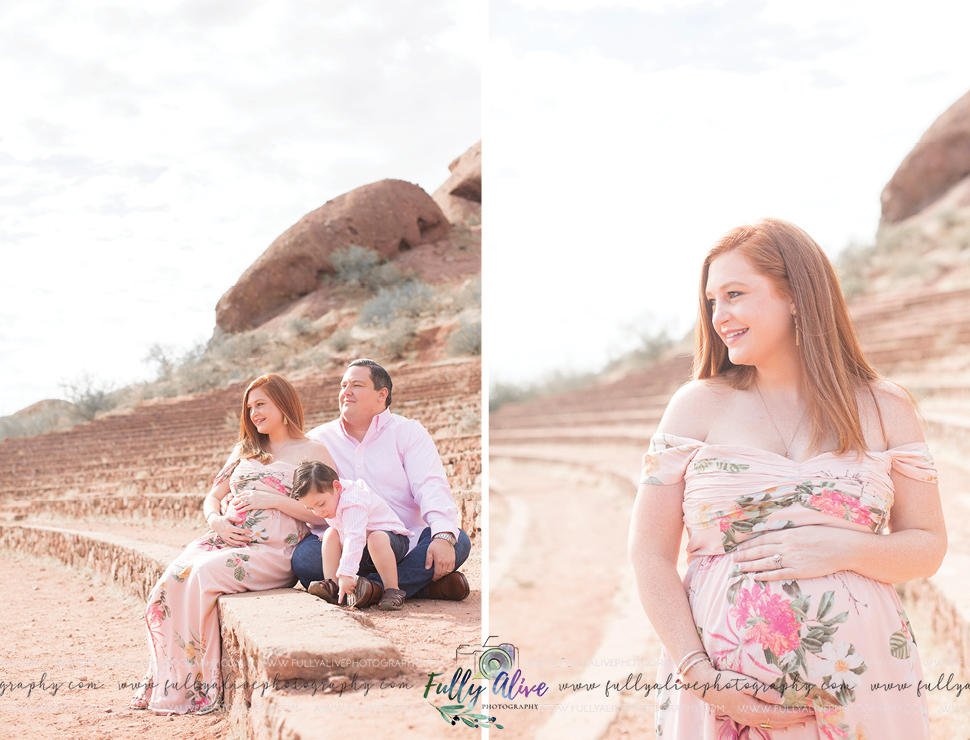Pink On Pink! It’s A Girl! A Papago Park Maternity Shoot