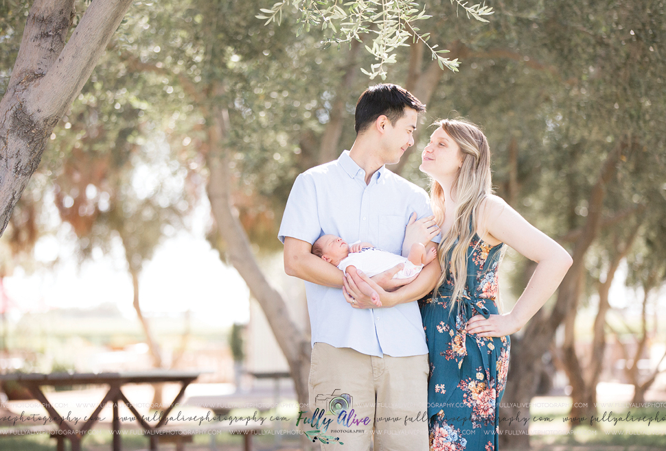 Let The Light Shine In A Queen Creek Olive Mill Newborn Shoot