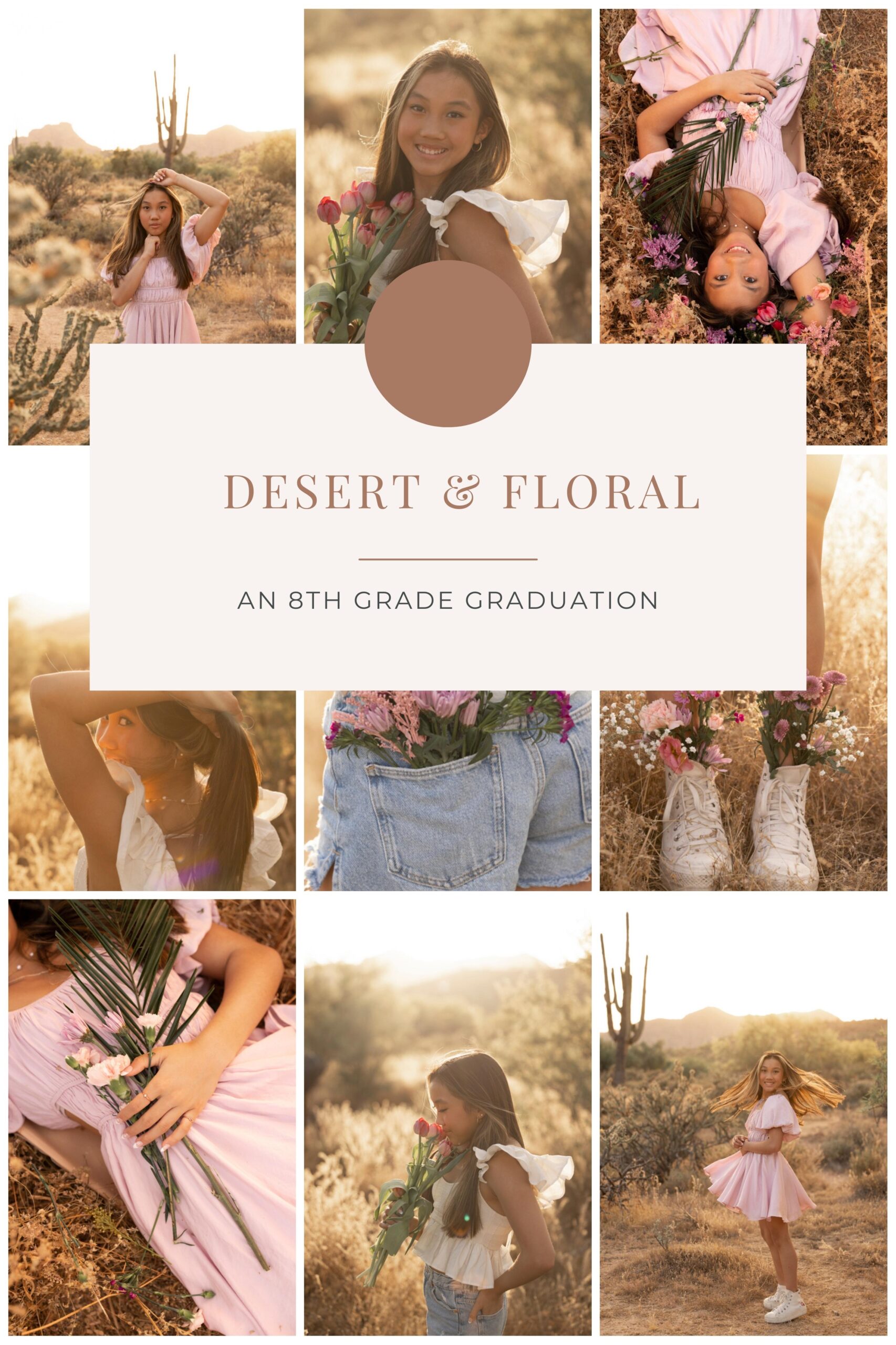 An 8th Grade Graduation Desert And Floral Shoot