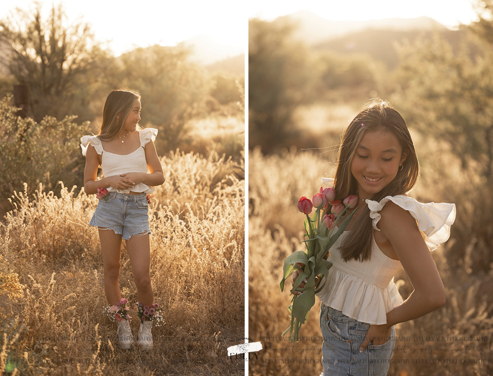 An 8th Grade Graduation Desert And Floral Shoot