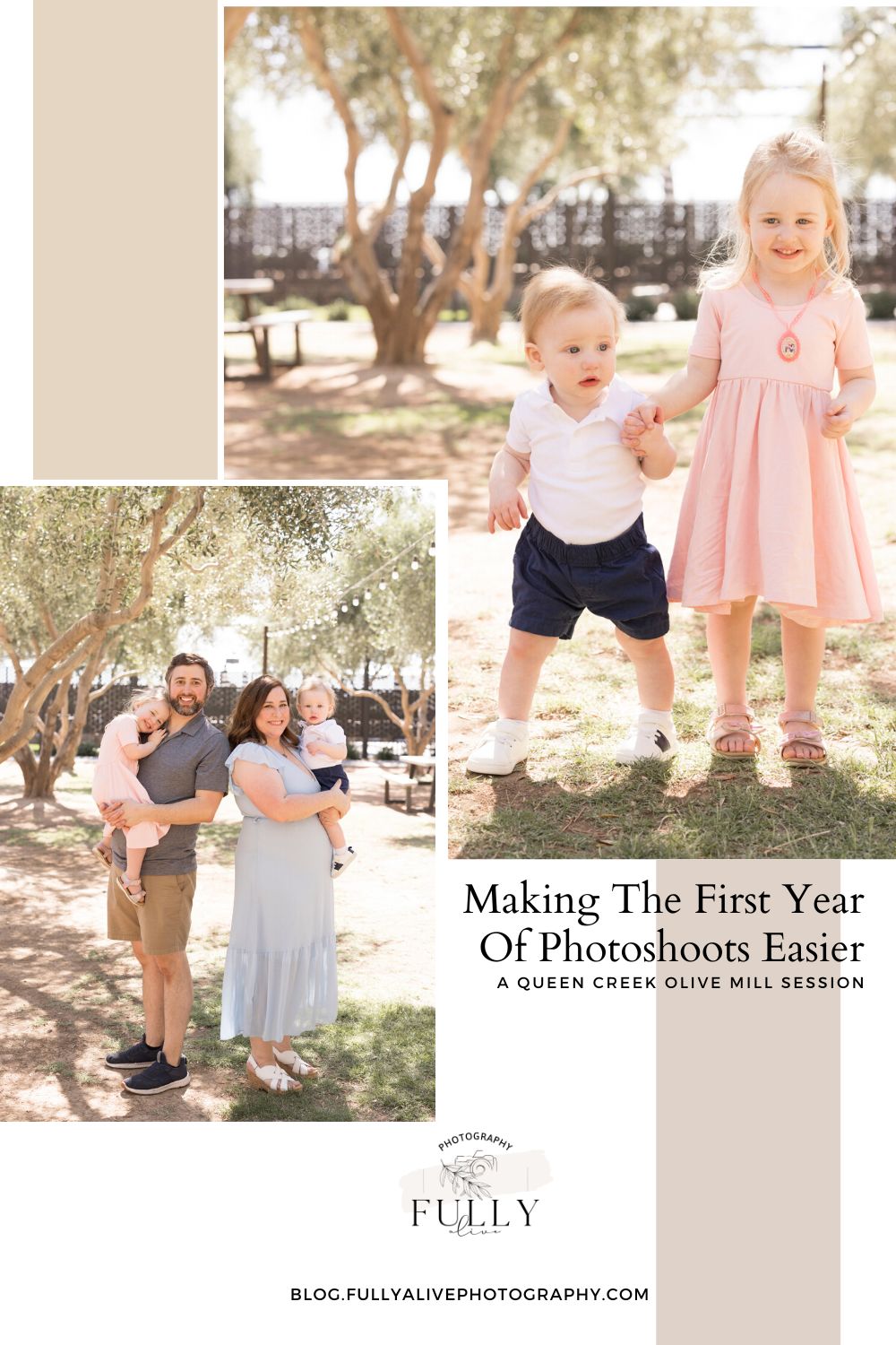 Making The First Year Of Photoshoots Easier A Queen Creek Olive Mill Session